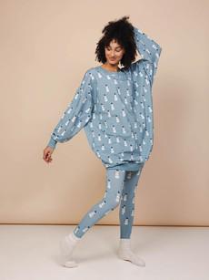 Mr. Snowman Sweater Dress en Legging set Dames via SNURK