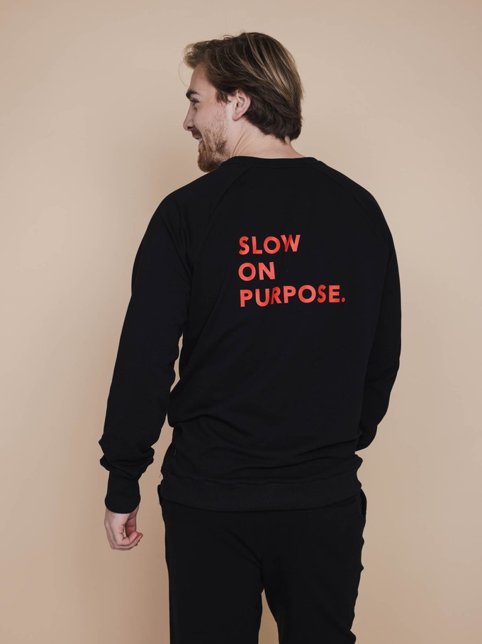 Slow Black Sweater Heren from SNURK