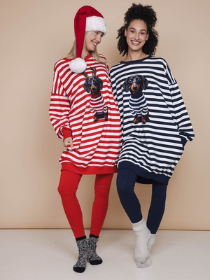 Pierre Xmas Sweater Dress en Legging set Dames from SNURK