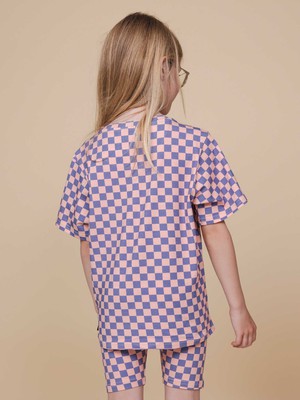 Check T-shirt en Bikershorts set Kids from SNURK