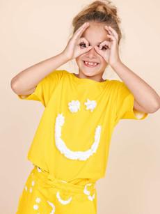 Smiles Yellow T-shirt Kinderen via SNURK