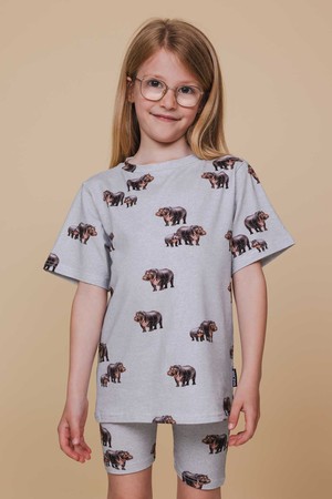 Hippos T-shirt en Bikershorts set Kids from SNURK