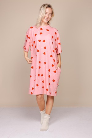 Lollipop Love Relaxed Tee Dress Dames from SNURK