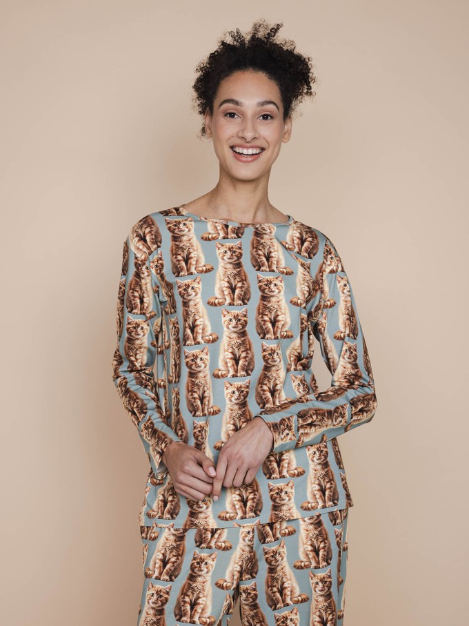 Bowie Long Sleeve T-shirt en Wijde broek set Dames from SNURK