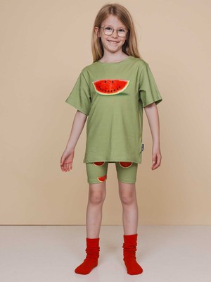 Watermelon T-shirt en Bikershorts set Kids from SNURK