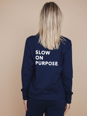 Slow Navy Sweater en Broek set Dames from SNURK