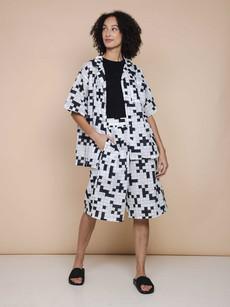 Crossword Button Up set Dames via SNURK