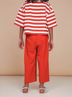 Coral Red Wijde broek Kids from SNURK