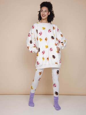 Donuts Sweater Dress en Legging set Dames from SNURK
