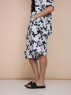 Crossword Wide-Leg Shorts Dames via SNURK
