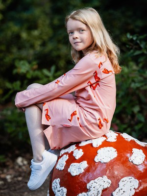 Rode Schoentjes Long Sleeve Dress Kids from SNURK