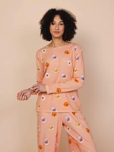 Flower Power T-shirt lange mouwen Dames via SNURK