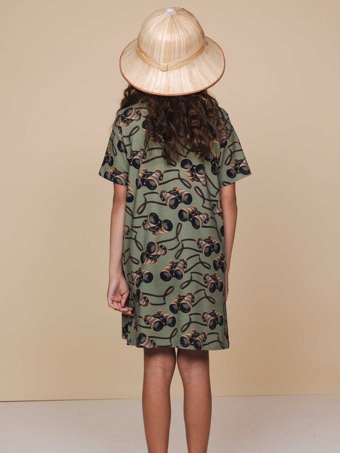 Binoculars T-shirt Dress Kids from SNURK