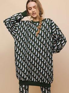 Penguin Xmas Sweater Dress Dames via SNURK