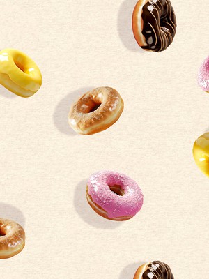Donuts Long Sleeve T-shirt en Wijde broek set Dames from SNURK