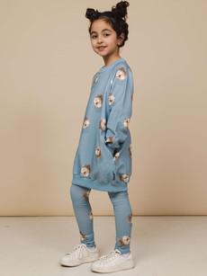 Hedgy Blue Trui jurk en Legging set Kinderen via SNURK