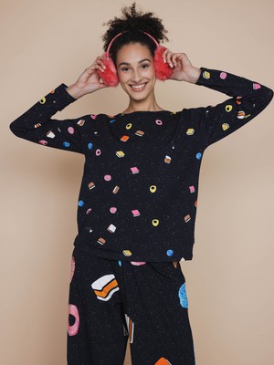 Drop It Long Sleeve T-shirt en Wijde broek set Dames from SNURK