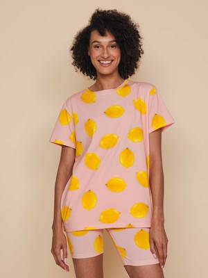 Lemon T-shirt en Bikershorts set Dames from SNURK