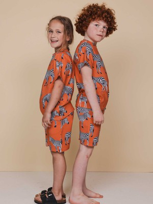 Zebras T-shirt en Shorts set Kids from SNURK
