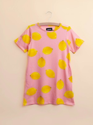 Lemon T-shirt Dress Kids from SNURK