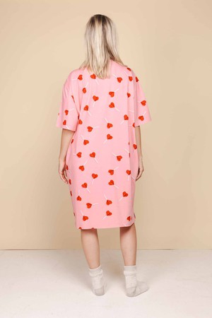 Lollipop Love Relaxed Tee Dress Dames from SNURK