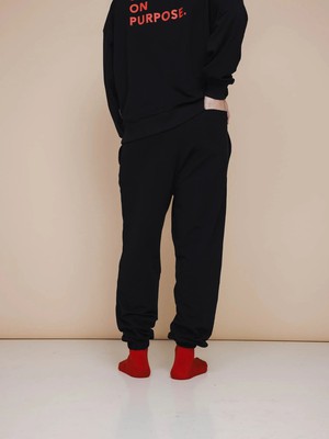 Slow Black Sweater en Broek set Unisex from SNURK