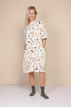 Terrazzo Relaxed Tee Dress Dames via SNURK