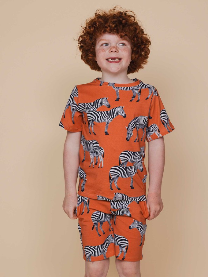 Zebras T-shirt en Shorts set Kids from SNURK