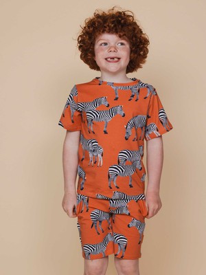 Zebras T-shirt en Shorts set Kids from SNURK