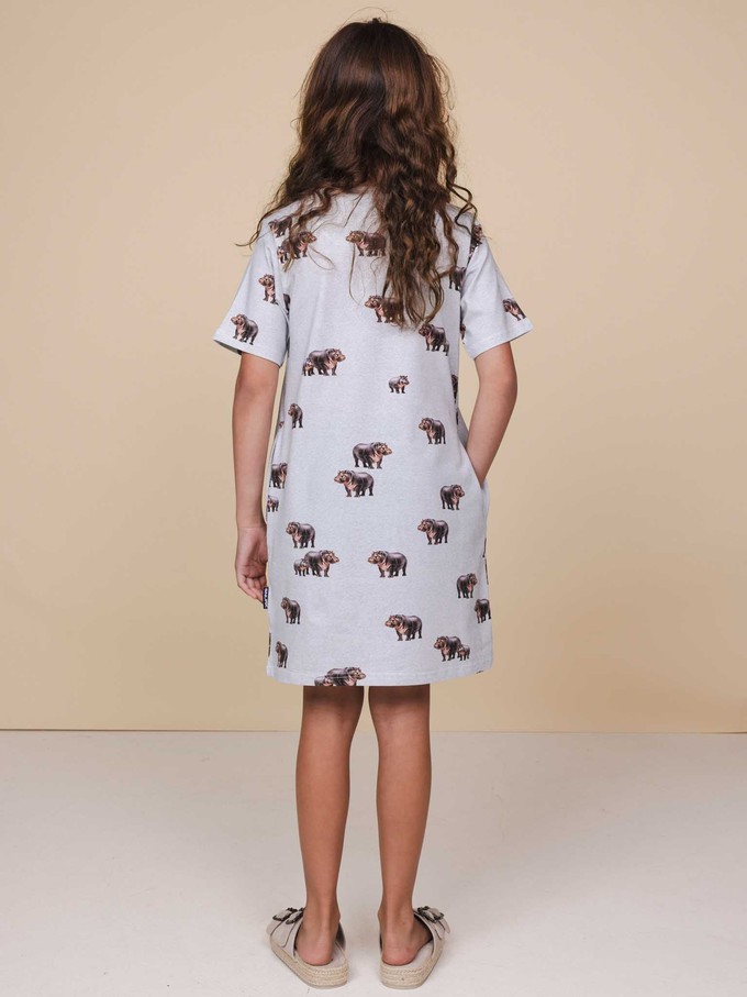 Hippos T-shirt Dress Kids from SNURK