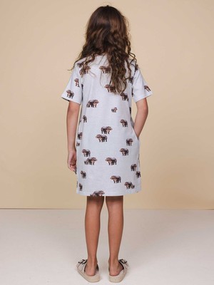 Hippos T-shirt Dress Kids from SNURK