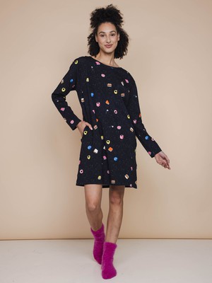Drop It Long Sleeve Dress Dames from SNURK
