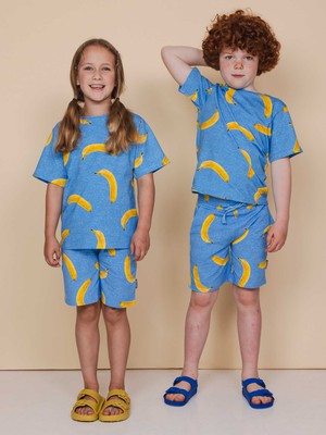 Banana Blue T-shirt en Shorts set Kids from SNURK