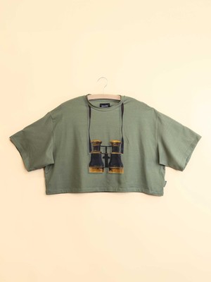 Binoculars Cropped T-Shirt Dames from SNURK
