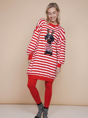 Pierre Xmas Sweater Dress en Legging set Dames from SNURK