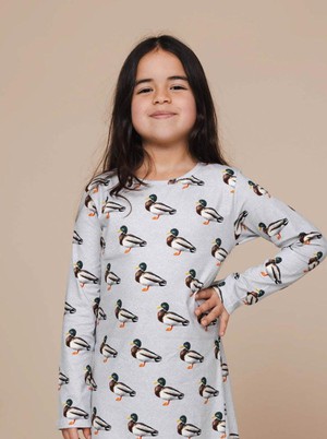 Quack! Long Sleeve Dress Kids from SNURK
