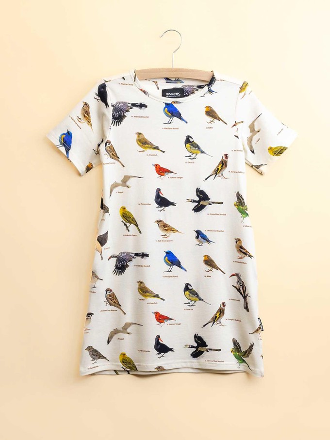 Bird Watching T-shirt Dress Kids from SNURK