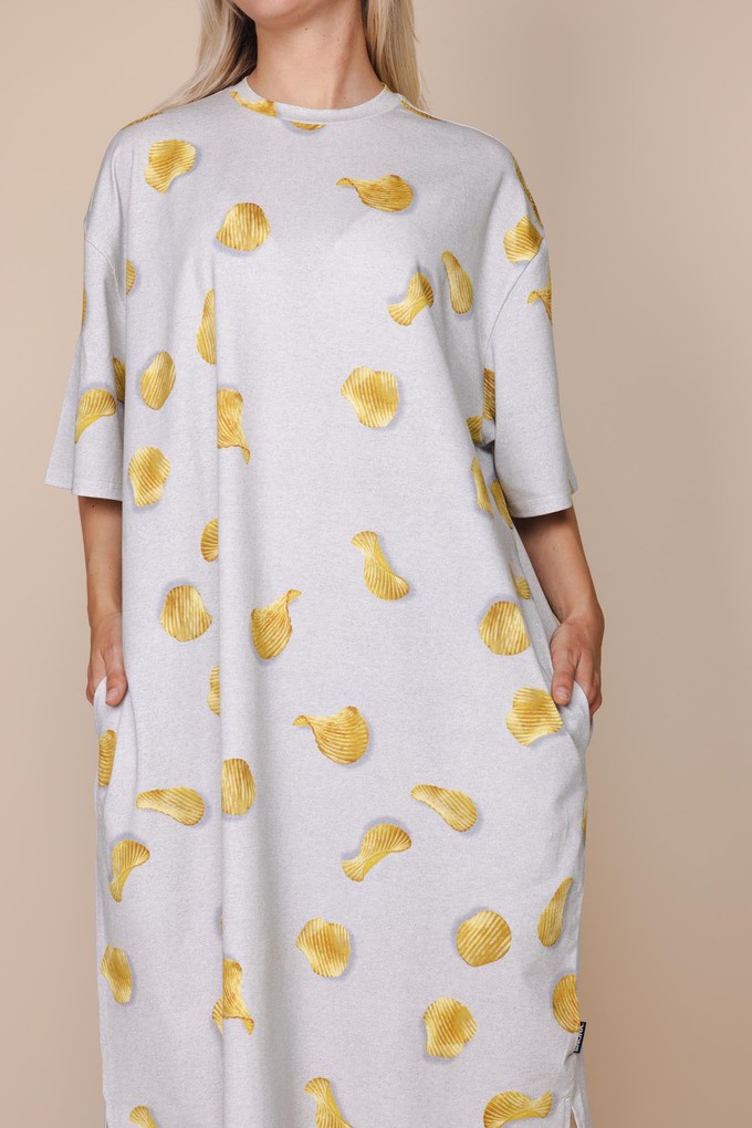 Chips Relaxed Tee Dress Dames from SNURK
