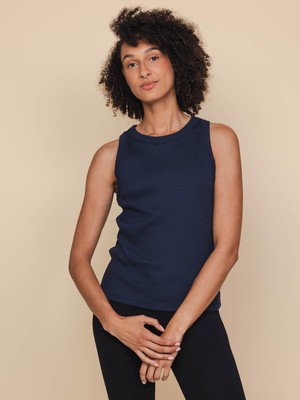Navy Tanktop Dames from SNURK