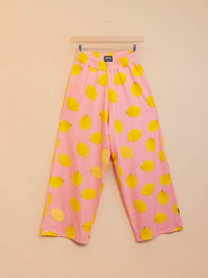 Lemon Cropped T-shirt and Wide pants set Women from SNURK