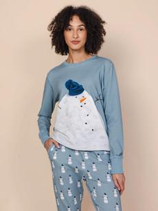 Mr Snowman Sweater Dames via SNURK