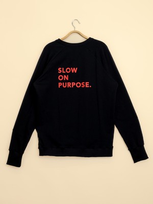 Slow Black Sweater Heren from SNURK
