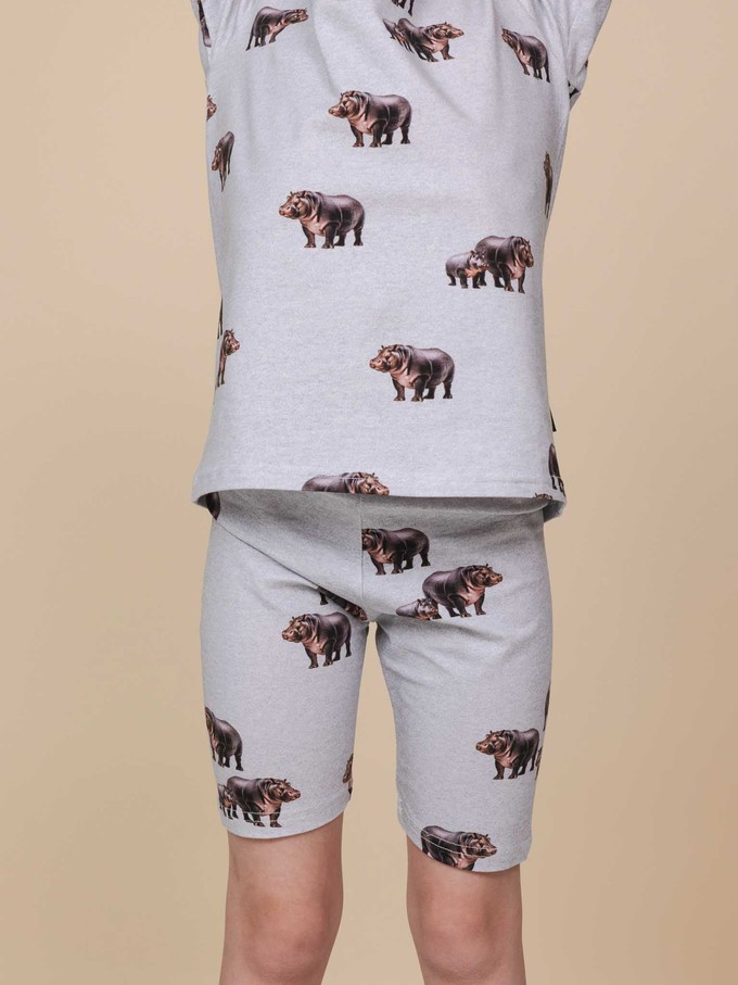 Hippos T-shirt en Bikershorts set Kids from SNURK