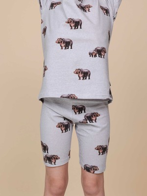 Hippos T-shirt en Bikershorts set Kids from SNURK