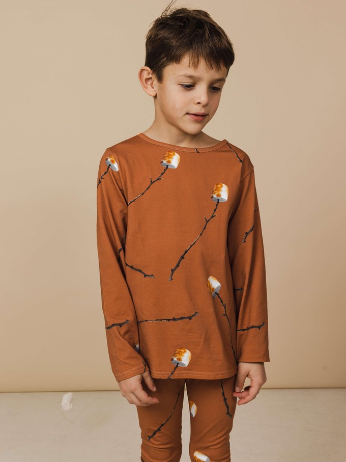 Marshmallow T-shirt lange mouwen en Legging set Kinderen from SNURK
