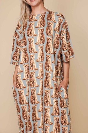 Bowie Relaxed Tee Dress Dames from SNURK