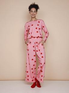 Lollipop Love Long Sleeve T-shirt en Wijde broek set Dames via SNURK