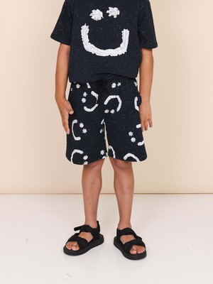Smiles Black Shorts Kids from SNURK