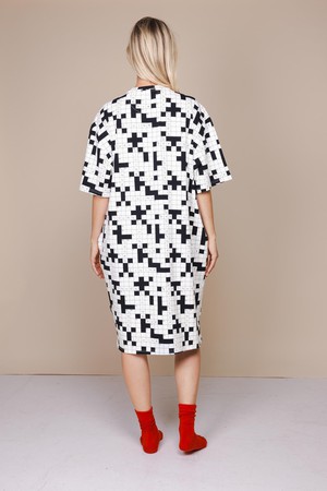 Crossword Relaxed Tee Dress Dames from SNURK