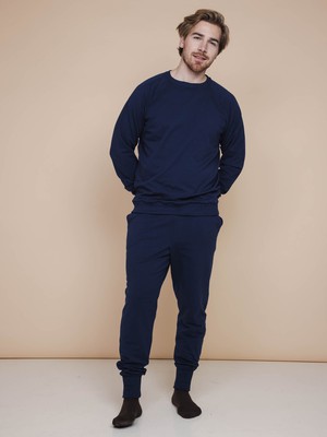 Slow Navy Sweater en Broek set Heren from SNURK